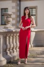Spektakularna czerwona sukienka FLORIA